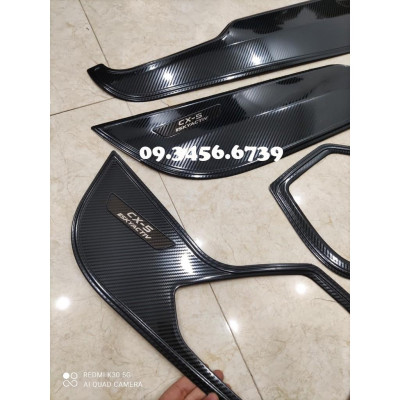 Ốp Tapli Cửa Dành Cho Xe Mazda CX5 CX-5 2018 2019 2020 2021 tặng thêm 1 cuộn keo dán 3.M