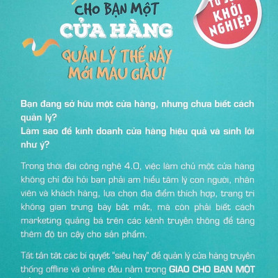 Giao Cho Bạn Một Cửa Hàng Quản Lý Thế Này Mới Mau Giàu