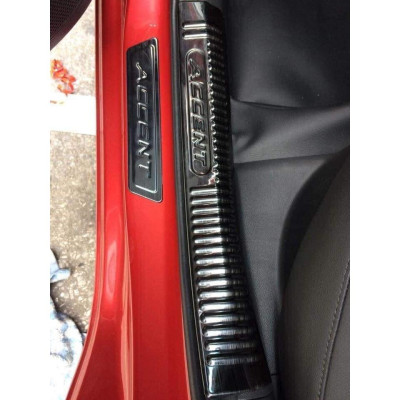 Accent, Bộ 8 ốp bậc ngoài xe ACCENT 2018 2019 2020 2021mẫu titan