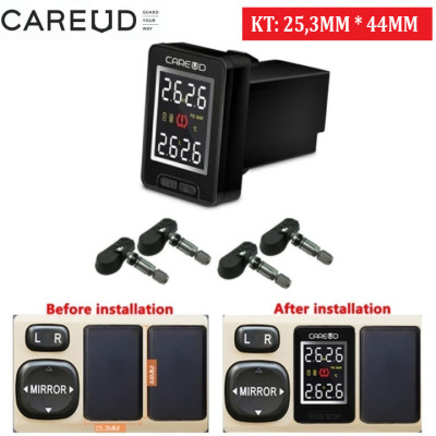 Cảm biến áp suất thương hiệu cao cấp Careud FX926NF+ lốp van trong, gắn nút chờ các loại xe ô tô -Hàng nhập khẩu