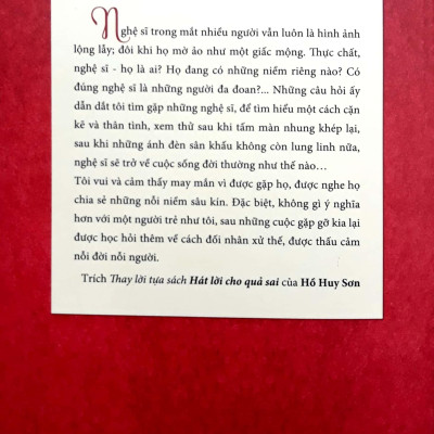 Hát Lời Cho Quả Sai