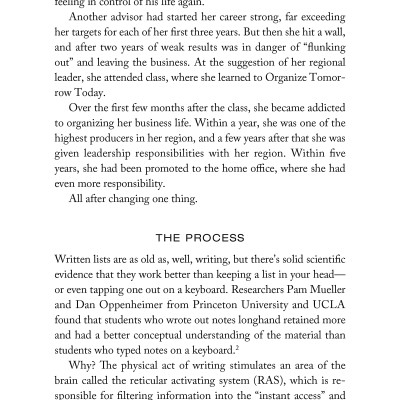 Organize Tomorrow Today: 8 Ways To Retrain Your Mind To Optimize Performance At Work And In Life