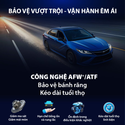 Nhớt Hộp Số Tự Động AISIN AFW+ ATF 4 Lít ATFMT4S - Nhập Khẩu Chính Hãng