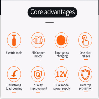 Bộ nâng kích gầm điện, kiêm máy bơm lốp và máy siết ốc ô tô đa năng 3 trong 1. Thương hiệu Đức - ROGTZ, Bảng điều khiển kỹ thuật số cao cấp TY-004 - HÀNG CHÍNH HÃNG