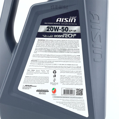 Dầu Nhớt Bán Tổng Hợp AISIN Econtech+ SP 20W50 4 Lít ESSNP2054P - Nhập Khẩu Chính Hãng