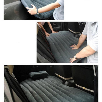 Giường hơi, Nệm hơi ô tô cao cấp phủ vải nhung thích hợp cho các chuyến dã ngoại và nghỉ ngơi trên xe hơi