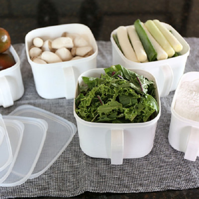 Hộp thực phẩm có tay cầm Nakaya, nắp đậy kín giúp cất giữ và bảo quản thực phẩm một cách an toàn & tiện lợi - nội địa Nhật Bản 