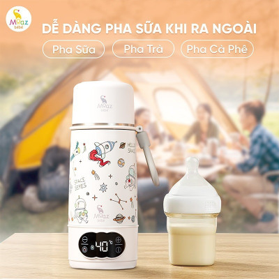 Bình đun và hâm nước cầm tay Moazbebe MB058 Plus Universe - dung tích 500ml
