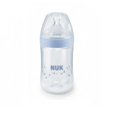 Bình sữa NUK Nature Sense nhựa PP 260ml núm ti Silicone S1 - M (Giao ngẫu nhiên)