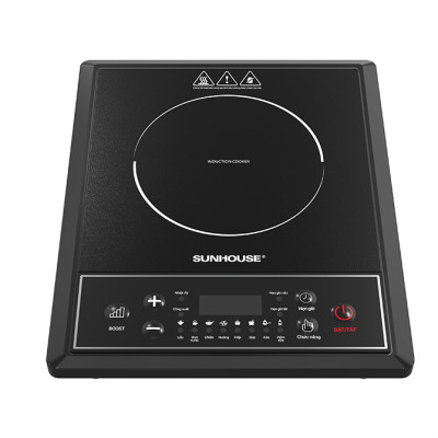 Bếp từ đơn Sunhouse SHD6154 - Công suất 2000W - 8 chế độ nấu - 10 mức nhiệt - Chế độ hẹn giờ - Bảo hành 12 tháng, Tặng kèm nồi lẩu - Hàng chính hãng