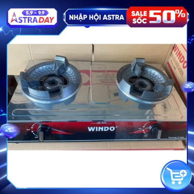Bếp Khè Gas 2 Lò Bán Công Nghiệp WINDO - Hàng Chính Hãng