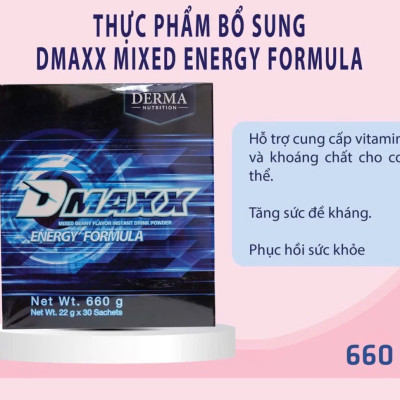 DMAXX thức uống bổ sung vitamin năng lượng có đường DAMODE 77 gói màu xanh mỗi gói 22gr