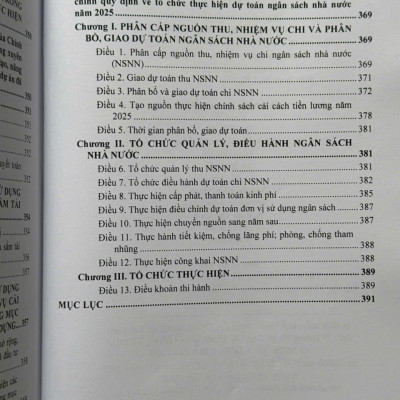 Sách Chỉ Dẫn Áp Dụng Luật Ngân Sách Nhà Nước sửa đổi, bổ sung năm 2025 - V2573T