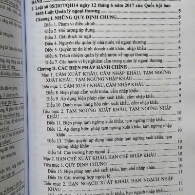 Sách Luật Thương Mại, Luật Quản Lý Ngoại Thương – Hệ Thống Văn Bản Quy Định Hướng Dẫn Chi Tiết Thi Hành - V2590T