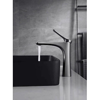 Vòi lavabo nóng lạnh đồng mạ PVD đen Juno sofa Teady VCT- 2005DB