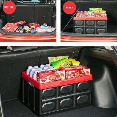 ️GỌN GÀNG️ Hộp Đựng Đồ Tiện Dụng Có Thể Gập Gọn Chịu Sức Nặng Đến 56Kg Để Đồ Cốp Sau Ô Tô