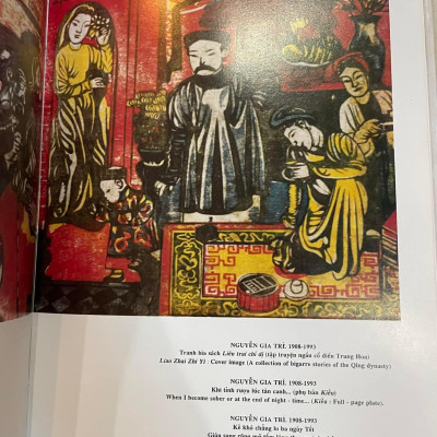 TRANH KHẮC GỖ VIỆT NAM - BÌA CỨNG BỌC VẢI CÓ ÁO KHOÁC