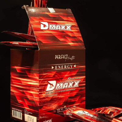 DMAXX thức uống bổ sung vitamin năng lượng không đường DAMODE 4 gói dùng thử màu đỏ