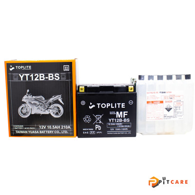 Bình Ắc Quy Toplite YT12B-BS 12V 10.5Ah Cho Xe Ducati bảo Hành 6 Tháng