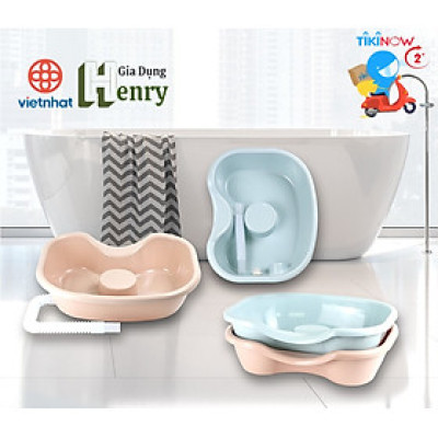Chậu gội đầu tại giường cho người già, bà bầu, trẻ nhỏ Nhựa Việt Nhật - Hàng chính hãng