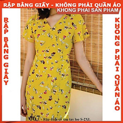 Rập giấy A0 đầm nữ mã 667 (BẢN VẼ)
