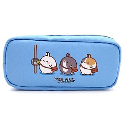 Hộp Bút Magic Channel 2 Ngăn Kéo Molang Ver.3 - Màu Xanh