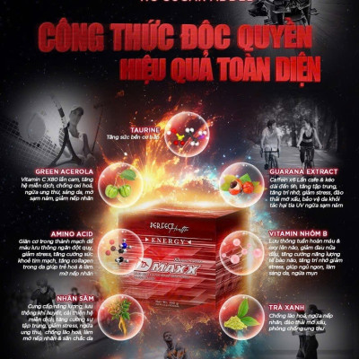 DMAXX thức uống bổ sung vitamin năng lượng không đường DAMODE 76 gói màu đỏ mỗi gói 2,2gr