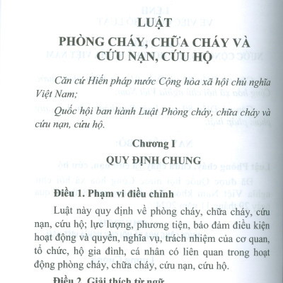 Luật Phòng Cháy, Chữa Cháy Và Cứu Nạn, Cứu Hộ Năm 2024