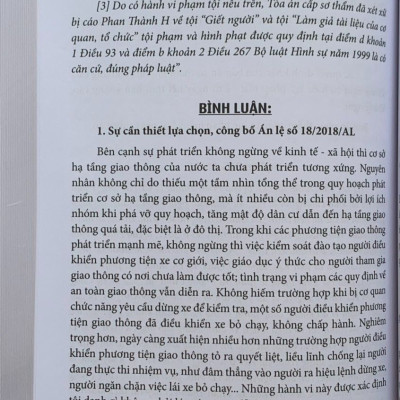 Bình luận khoa học bản án và án lệ - tập 1 