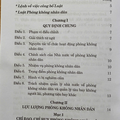 Luật Phòng Không Nhân Dân Năm 2024