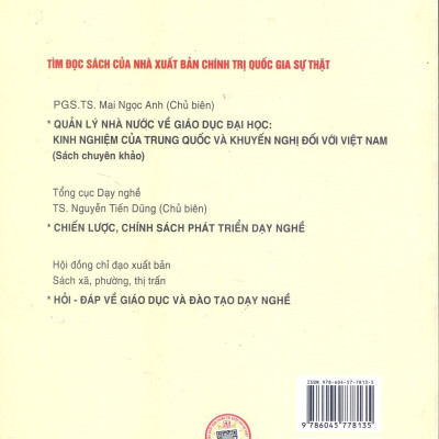 Từ năng lực đến tố chất: Đánh giá và xây dựng hệ thống tiêu chuẩn đánh giá phẩm chất nghề nghiệp cốt lõi của học sinh trường nghề – Lý luận và thực tiễn (Sách tham khảo)