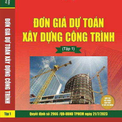 Combo 3 Cuốn Đơn Giá Dự Toán Xây Dựng Công Trình Thành Phố Hồ Chí Minh