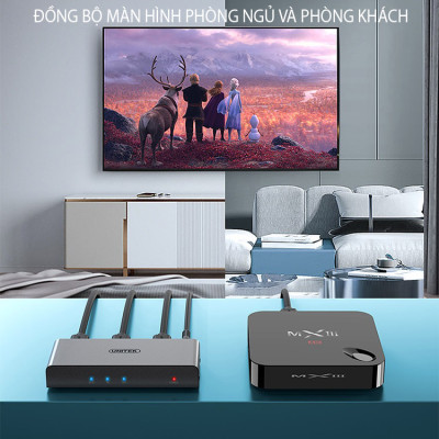 SOAIY Bộ Chia HDMI 1 Ra 2 Cổng UNITEK V130A Hỗ Trợ 4K Cao Cấp - Hàng Nhập Khẩu