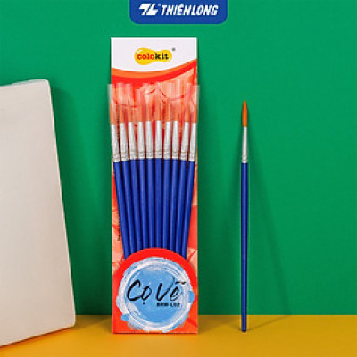 Túi 10 Cọ vẽ Tròn Thiên Long Colokit BRW-C02