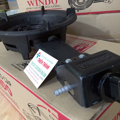 Bếp gas công nghiệp lửa lớn Windo  - Tặng bộ van dây (đầu đốt gang đúc nguyên khối, 3 vòng lửa) - Hàng Chính Hãng