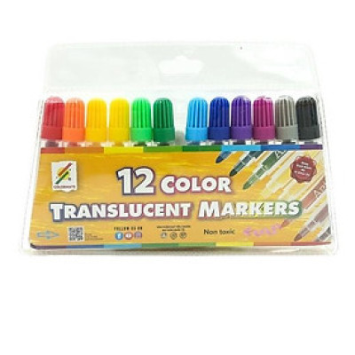 Túi Nhựa 12 Bút Lông Thân Mập