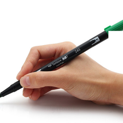 Bút lông cọ hai đầu Tombow ABT Dual Brush Pen - Brush/ Bullet - Scarlet (925)