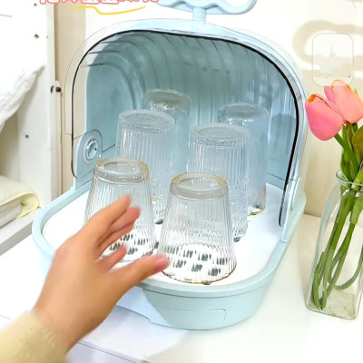 kệ khay úp ly úp sữa có nắp đậy và khay hứng nước hàng mới nhất cao cấp