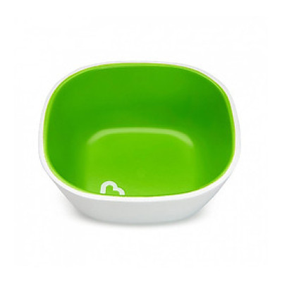 Bộ 2 bát chống trượt cho bé munchkin Xanh lơ, Xanh lá, tím, hồng