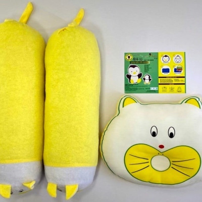 Gối Đôi Con Sâu BabyTop (25x32)( 13x43)cm x 2 ( Màu và họa tiết ngẫu nhiên )