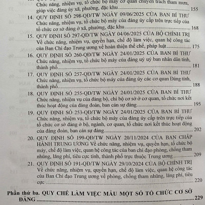  Quy Định Thi Hành Điều Lệ Đảng, Quy Chế Làm Việc Mẫu Của Các Tổ Chức Cơ Sở Đảng