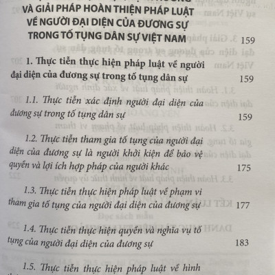 Người Đại Diện Của Dương Sự Trong Pháp Luật Tố Tụng Dân Sự Việt Nam