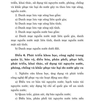 Luật tài nguyên nước ( bản in 2024)