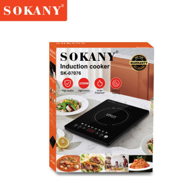 Bếp từ cảm ứng cao cấp SOKANY SK-07076, công suất 2200W, mặt kính chịu lực sử dụng cho mọi loại nồi - HÀNG CHÍNH HÃNG