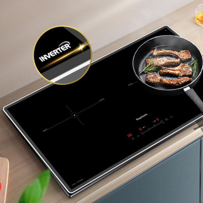 Bếp đôi điện từ cao cấp Nagakawa UltraSlim NK2C29MB - Made in Malaysia - Bảo hành 5 năm hàng chính hãng 