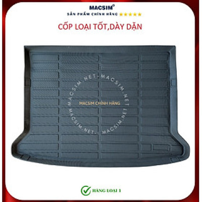Thảm lót cốp xe ô tô SĐ Mazda CX30 nhãn hiệu Macsim chất liệu TPE cao cấp màu đen