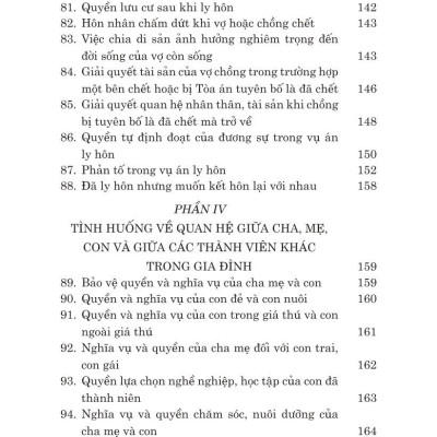 Các tình huống thường gặp trong lĩnh vực hôn nhân và gia đình (bản in 2024)
