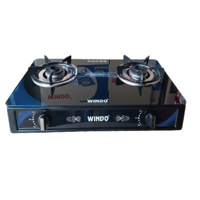Bếp Gas Đôi Mặt Kính Sen Đồng WINDO 719GL-A Cao cấp  Tặng Bộ Van Dây - Hàng Chính Hãng