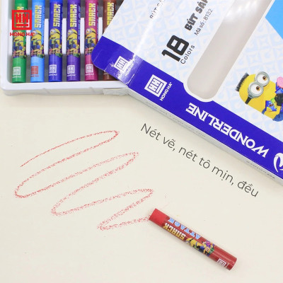Bút sáp dầu Hồng Hà Minions 12/18/24 màu - 8131/8132/8133