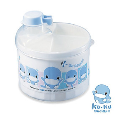 HỘP CHIA SỮA BỘT CHO BÉ TRÒN 4 NGĂN KUKU - KU5310